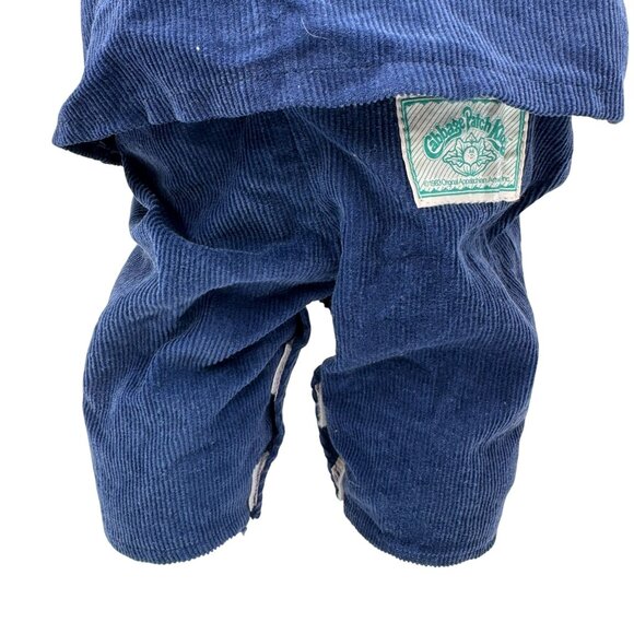 Cabbage Patch Kid Boy Doll 80's Red Curly Hair Corduroy Bear Suit Brown Eyes - Picture 10 of 16